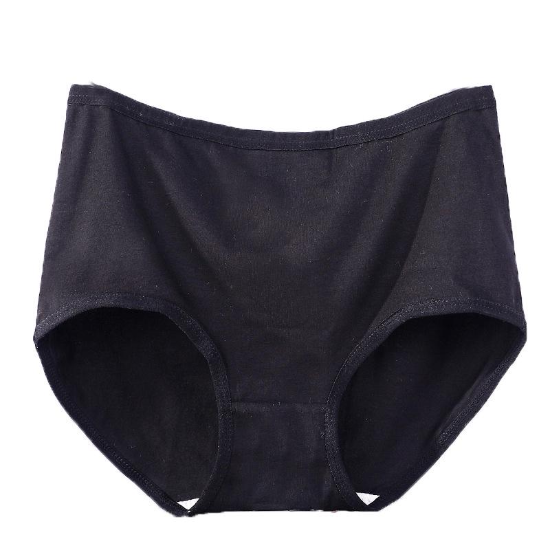 3622 Plus Size Cotton Mid-Waist Women's Underwear Shorts for Moms