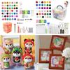 36/48 Colors Needle Felting Starter Kits with Tool and Instruction, Wool Felting Craft Making Supplies for Beginners