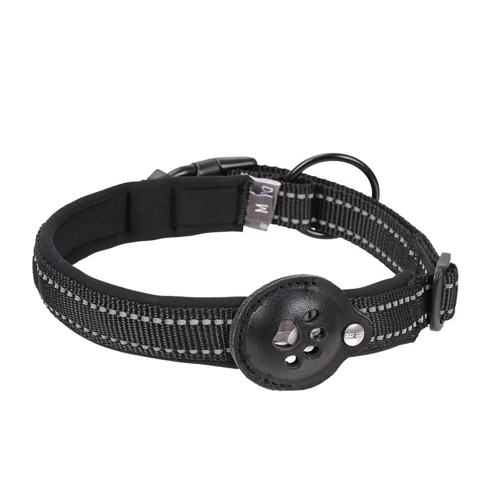 

Классический светоотражающий ошейник AirTag для собак, мягкие ошейники для собак, регулируемые прочные ошейники для собак с чехлом-держателем AirTag для маленьких и больших собак XL