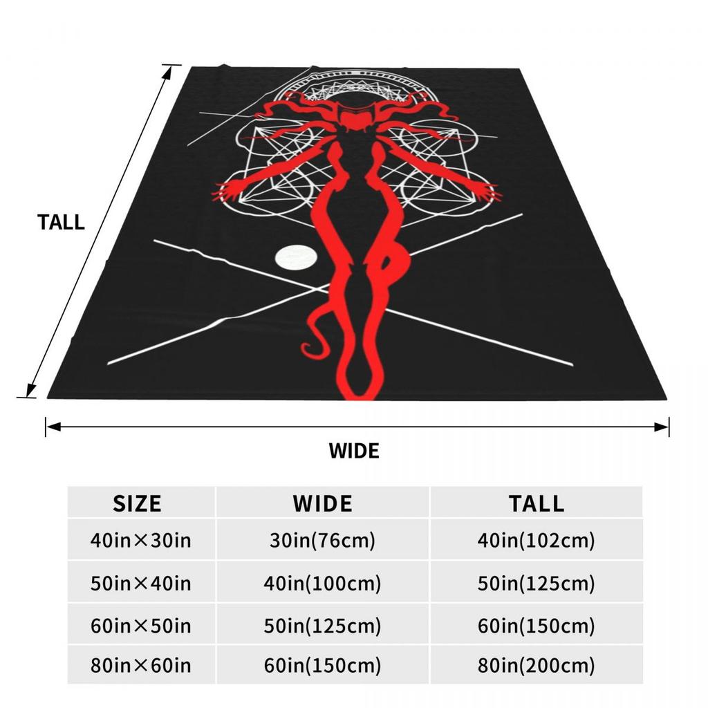Comics Witchcraft Red Sokovian Witch  Blanket Soft Warm Flannel Throw Blanket Plush for Bed Living room Picnic Travel Home Sofa