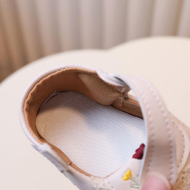 Baby shoes for girls aged 0-1 years, cute princess-style soft-soled shoes for spring and autumn, suitable for 3-6-12 months.