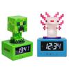 Cobblestone Salamander Alarm Clock Lamp LED Digital Clock with Illumination Glowing Desktop Decorative Night Light Rechargeable