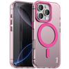 IMAK For iPhone 16 Pro Case Compatible with MagSafe Candy Color Anti Drop TPU+PET Back Cover