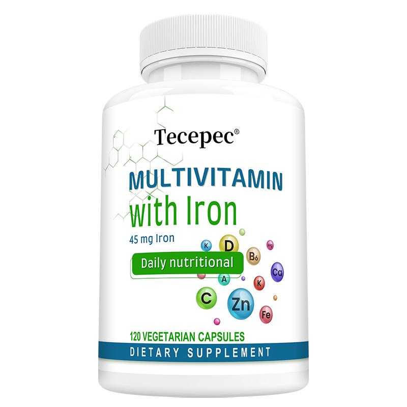 

Multivitamin Dietary Supplement, With Iron, Calcium, Magnesium, Zinc, 120 Capsules 120 Capsules