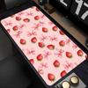 Cute Strawberry Large Extended Gaming Mouse Pad Non Slip Desk Mat Sweet Floral Keyboard Mousepad For Laptop Desktop Office Decor