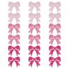 18Pcs 3 Colors Computerized Embroidery Cloth Iron on/Sew On Patches, Costume Accessories, Appliques, Bowknot, Mixed Color, 20x23x2mm, 6pcs/color