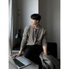 Korean Men's Trendy Polo Collar Lapel Sweater: Skin-Friendly Loose Knitwear