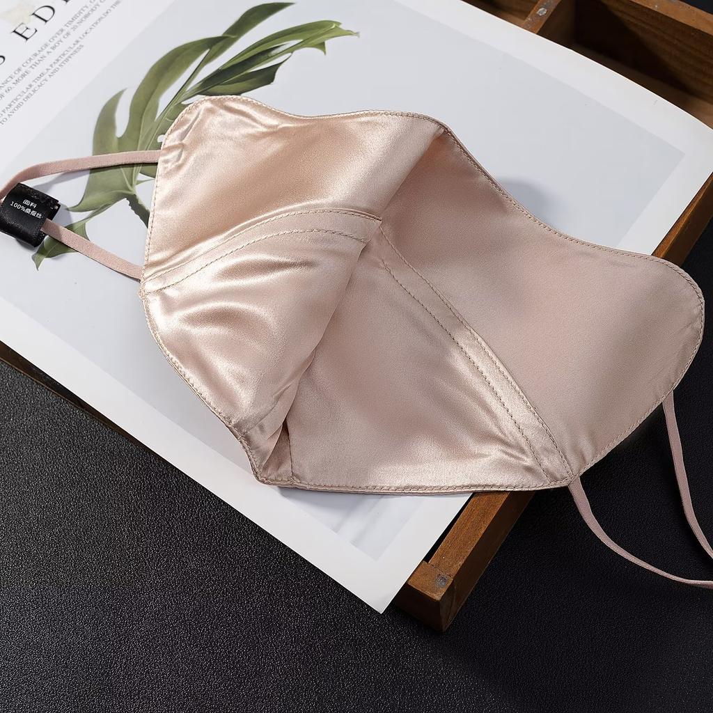 MYST&ZA Women's Clothing 2026 Summer New Fashion Mulberry  Sunscreen Breathable Sunshade Face Mask