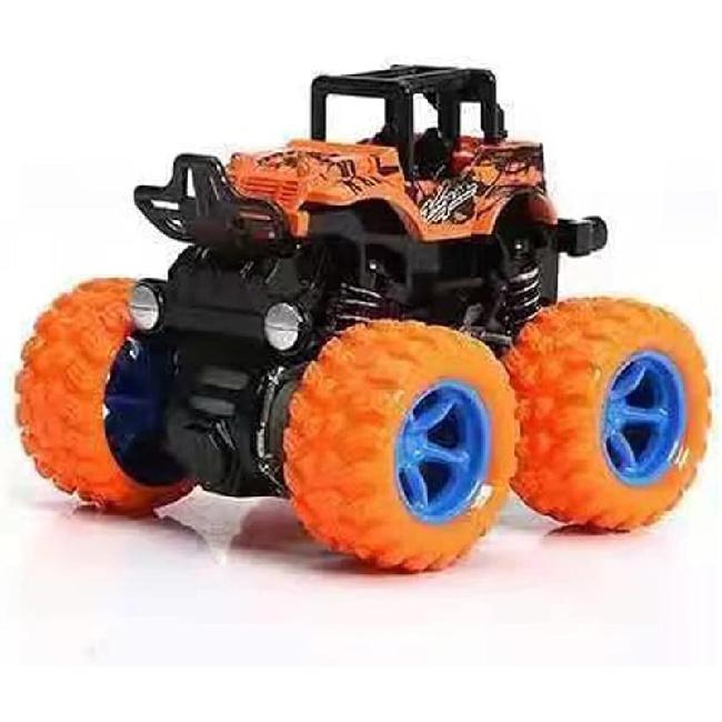 Monster Truck Toys, Friction Powered Monster Trucks for Boys, Push and Go Vehicles Toy for Kids, Inertia Vehicle, Stunt On-Road Vehicle, Great for