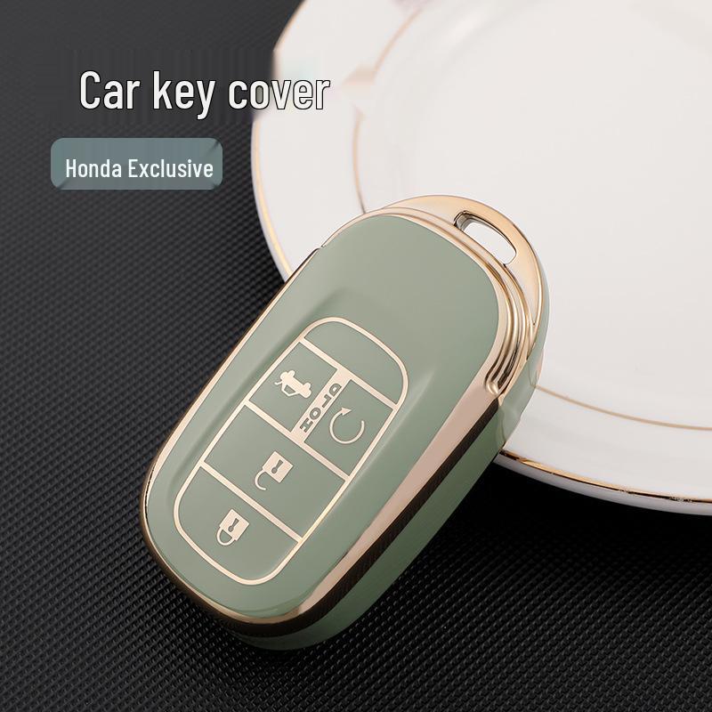 2022 Gold Edge Key Cover for Eleventh Gen Honda Civic Remote – Full Coverage Protective Shell