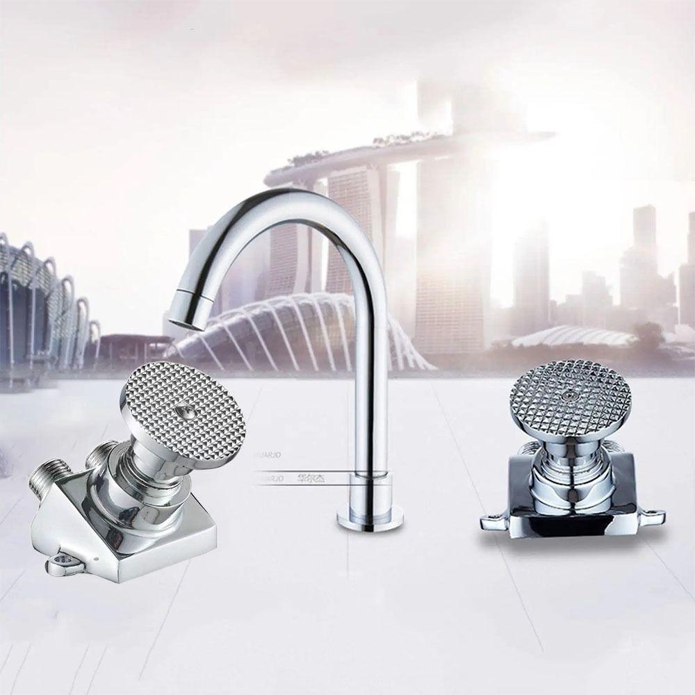 Brass Construction Foot Pedal Valve Water Saving Tap Pedal Bathroom Faucet  Bathroom Basin