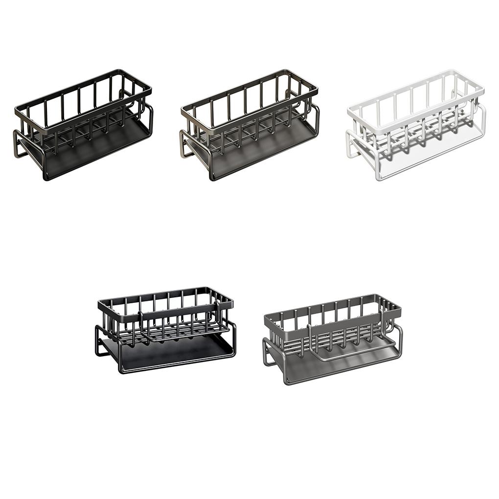 Durable Carbon Steel Sponge Rack Integrated Easy To Assemble Rabbit Perforated Kitchen Storage Rack