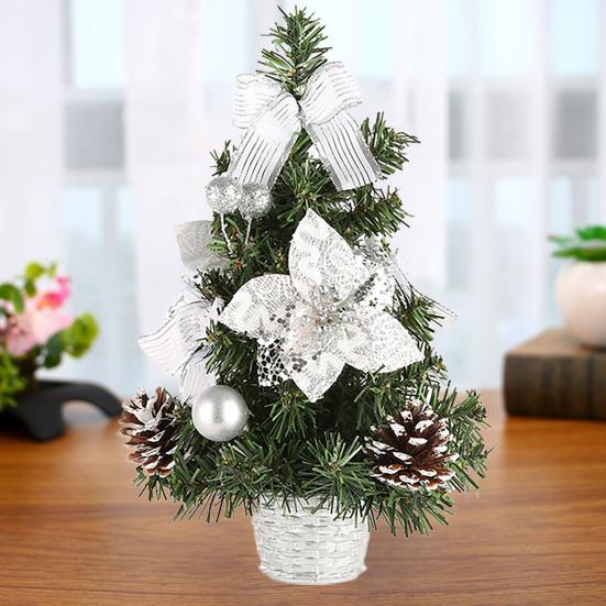 Christmas Tree Artificial 3D Colorful DIY Shiny Small Xmas Tree Holiday Supplies