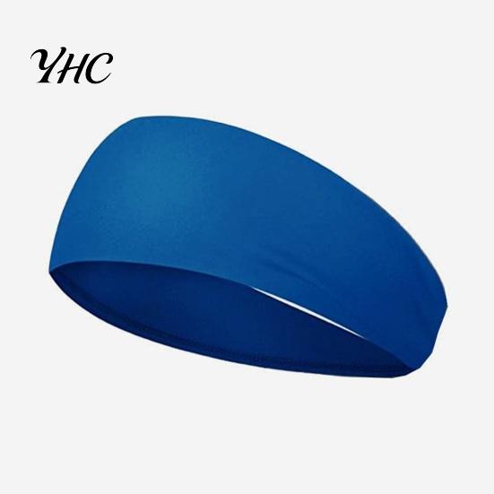 Solid Color Headband Men Sports Moisture Wicking Wide Workout Sport Quick Drying Running Cycling Sweatband Elastic