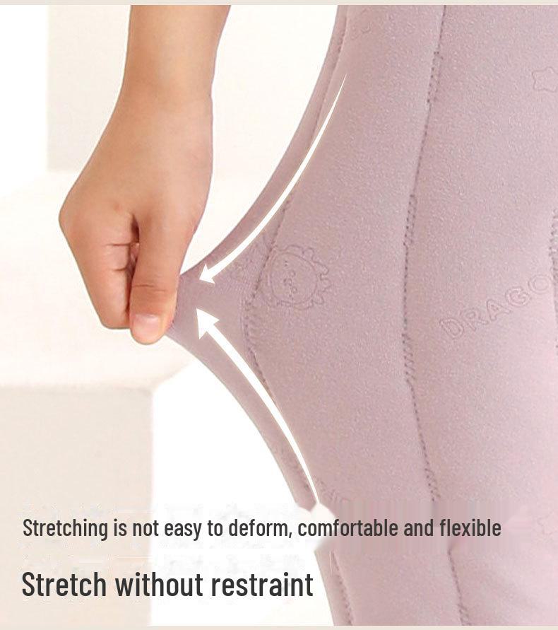 Children's Thickened Velvet Cotton Thermal Pants - Warm Autumn/Winter School Uniform Trousers for Boys and Girls.