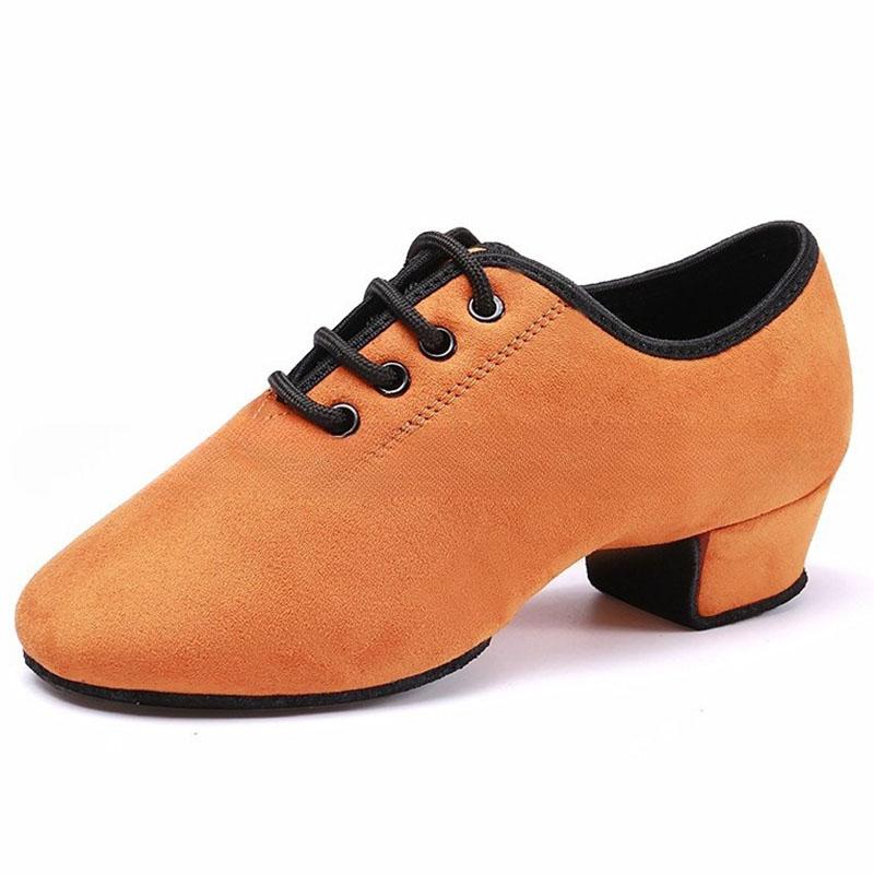 Men Women Latin Dance Shoes Soft Indoor Modern Ballroom Dancing Shoes Color Exercise Shoes Leather Children Dance Sneakers
