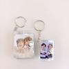 Mini Photocard Holder Transparent 16 Pockets Photo Album Keychain Idol Kpop Photocard Holder Binder Photocards Collector Book