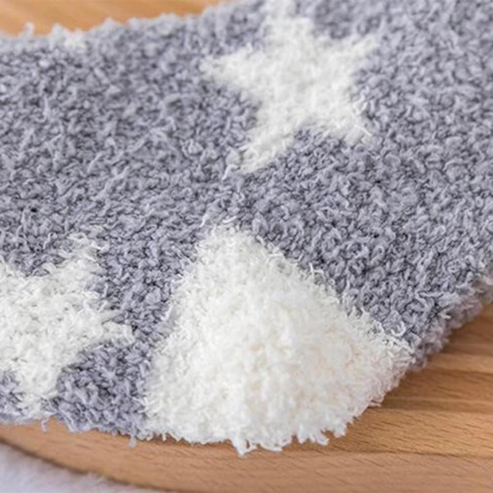 Breathable Coral Fleece Socks Thickened Middle Tube Socks New Floor Socks for Women