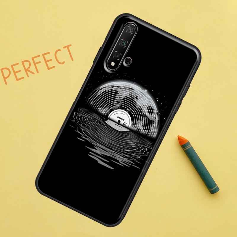 Vinyl DJ Record Art Case For Huawei P Smart 2019 Nova 5T 9 10 SE 3i 8i 11i Y60 Y61 Y70 Y90 P20 P40 Lite P30 Pro