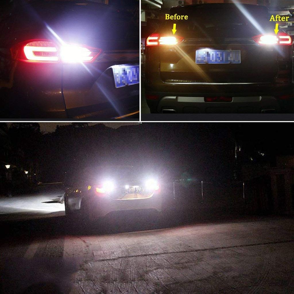 Autart T16/T15 W16W LED Back Lamp, Explosive Light, 1000 LM High Brightness, Non-Polarity, Built-in