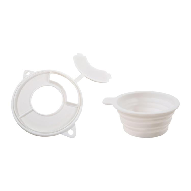 Practical flexible Cooking Set Includes Pour Control Cover And Convenient Measuring Cup белый