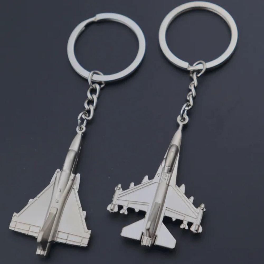 Metal Car Key Ring 3D Battleplane Keyring Key Holder Aircraft Key Chain  Car Key