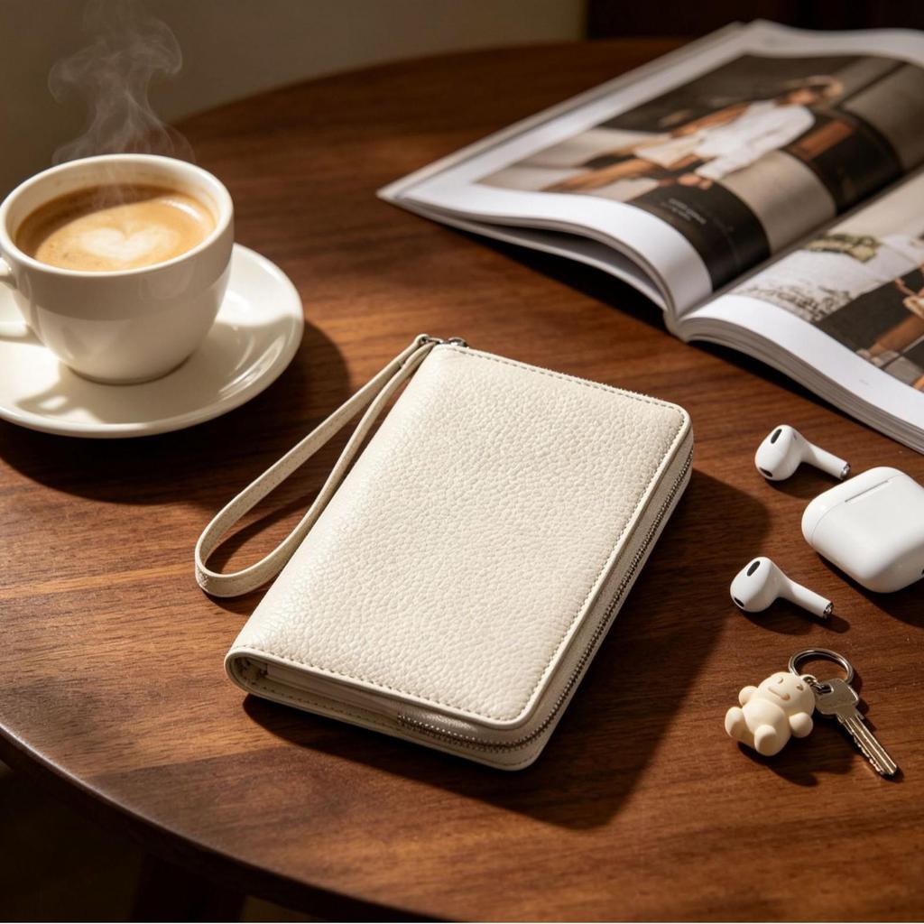 Genuine Leather Women's Anti-Theft Passport Holder & Large Capacity Wallet