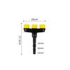 3-Head/4-Head Multi-Hole Spray Head Vegetable Garden Spraying Garden Spraying Gardening Tools Sprayer Nozzle Adjustable Speed