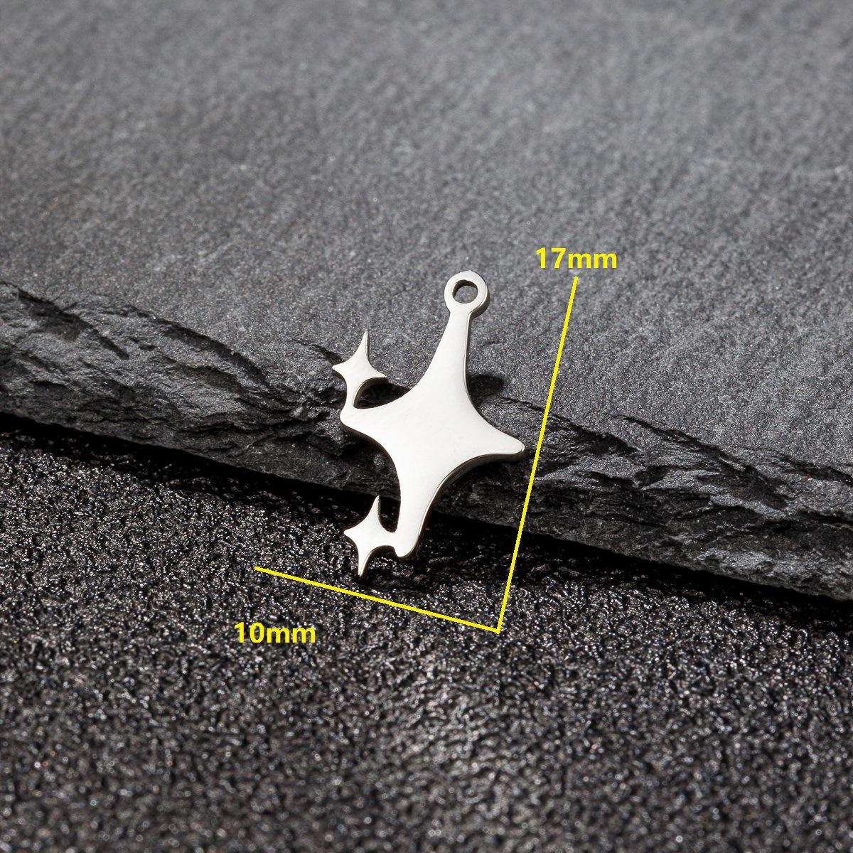 2025 DIY Stainless Steel Cross Pendant Necklace Accessories - 5-Pack