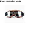 High-Quality Retro Motorcycle Goggles for Bikers with Wide Lens View