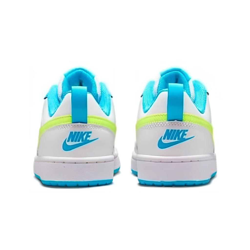 Nike Court Borough Low 2 GS White Baltic Blue Volt Kids Sneakers Summit-White BQ5448-122