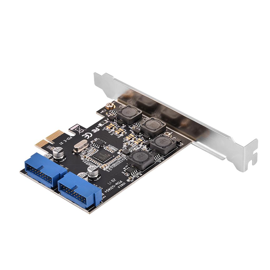 PCIE PCIExpress para Header Interno de 2 Portas 19P USB 3.0 Placa de Expansão com Perfil Baixo