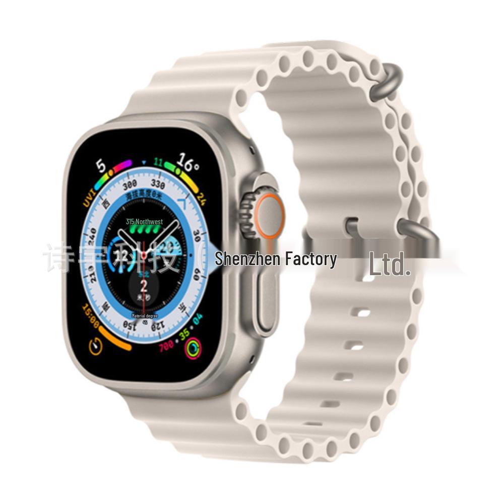 Apple Watch 11 Ultra Silikonarmband mit Doppelschnalle