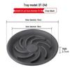 Oushuo Mai Gray-Black Round Flower Pot Trays