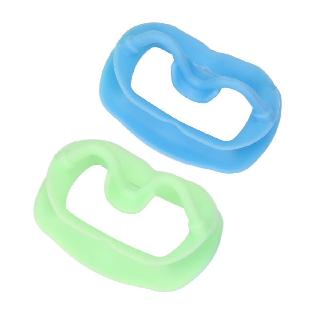 2pcs Silicone Mouth Opener Reusable High Temperature Resistant Food Grade Dental Cheek Retractor for Teeth Whitening