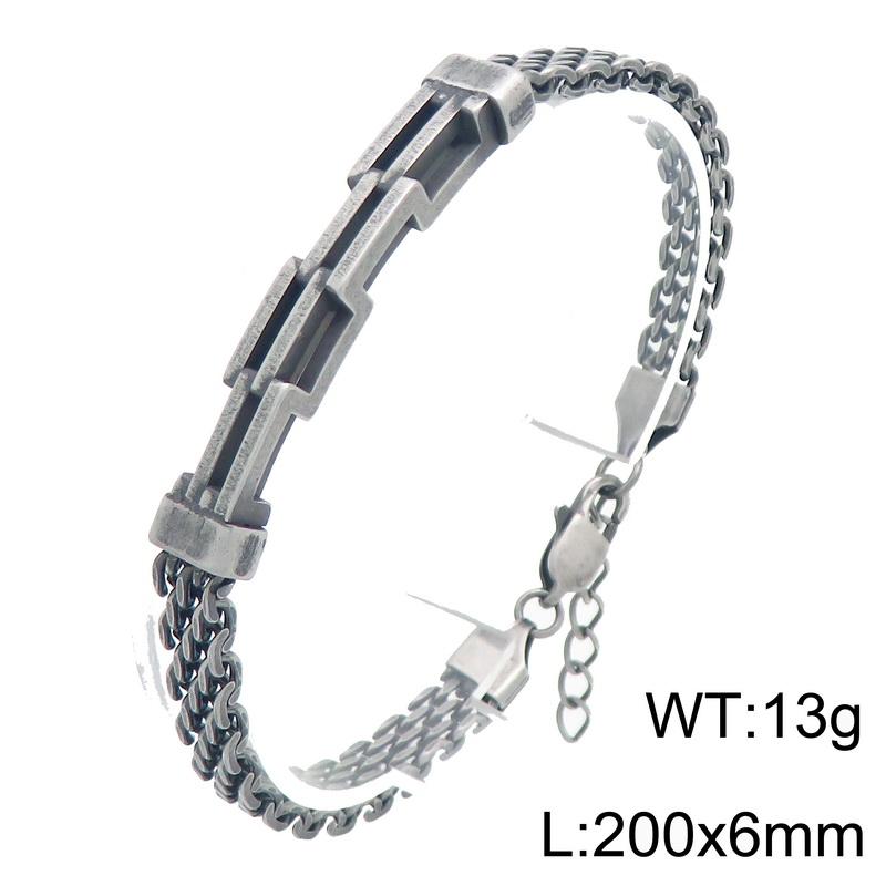 Kalen Vintage Stainless Steel Men's Bracelet Punk Adjustable Chain Biker Party Jewelry Rock 18K Gold Color Accessory Gifts