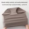 Women's Large Size Colored Cotton Antibacterial Pure Cotton Belly High Waist Triangle Briefs