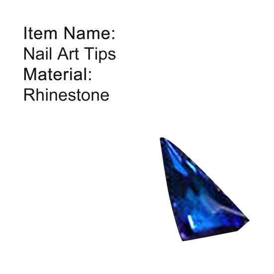 10 Stücke Frauen Dreieck Nail art Spitze Glänzenden Strass DIY Dekoration Maniküre Kit