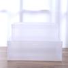 Foldable Transparent Plastic Shoe Storage Box with Moisture-Proof Flip-Top Design