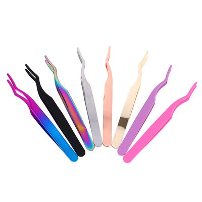 Portable Eyebrow Curler Eyelash Curler Stainless Steel Tweezers Beauty Tool Eyelash Curler Assistant