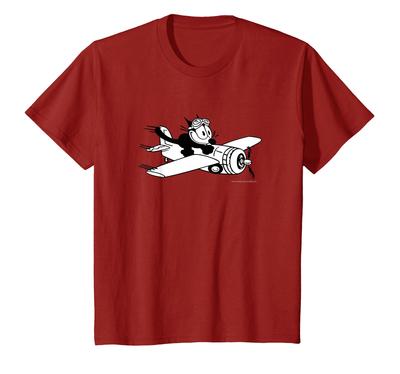 Felix der Kater STEIGEN SIE IN EIN FLUGZEUG (RECHT) T-Shirt