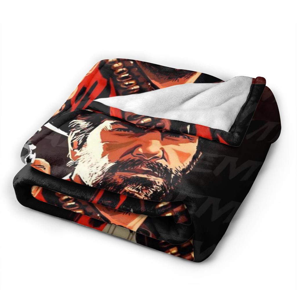 Arthur Morgan Blanket Multi-size Cozy and Lightweight Throw Blankets for Sofa Couch and Bed