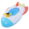 Inflatable Spaceship Pool Float with Steering Wheel Multifunctional Swimming Raft for Kids of 1 to 5 Years Old