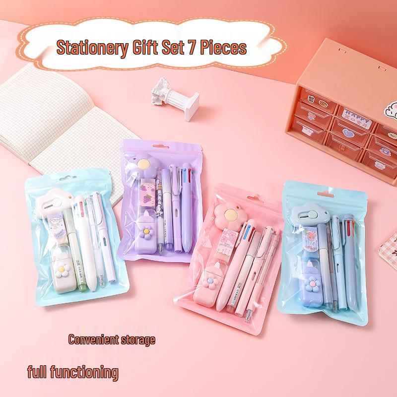 In's Minimalist Stationery Set: High-Value Pen, Correction Tape & Pencil Set for Students