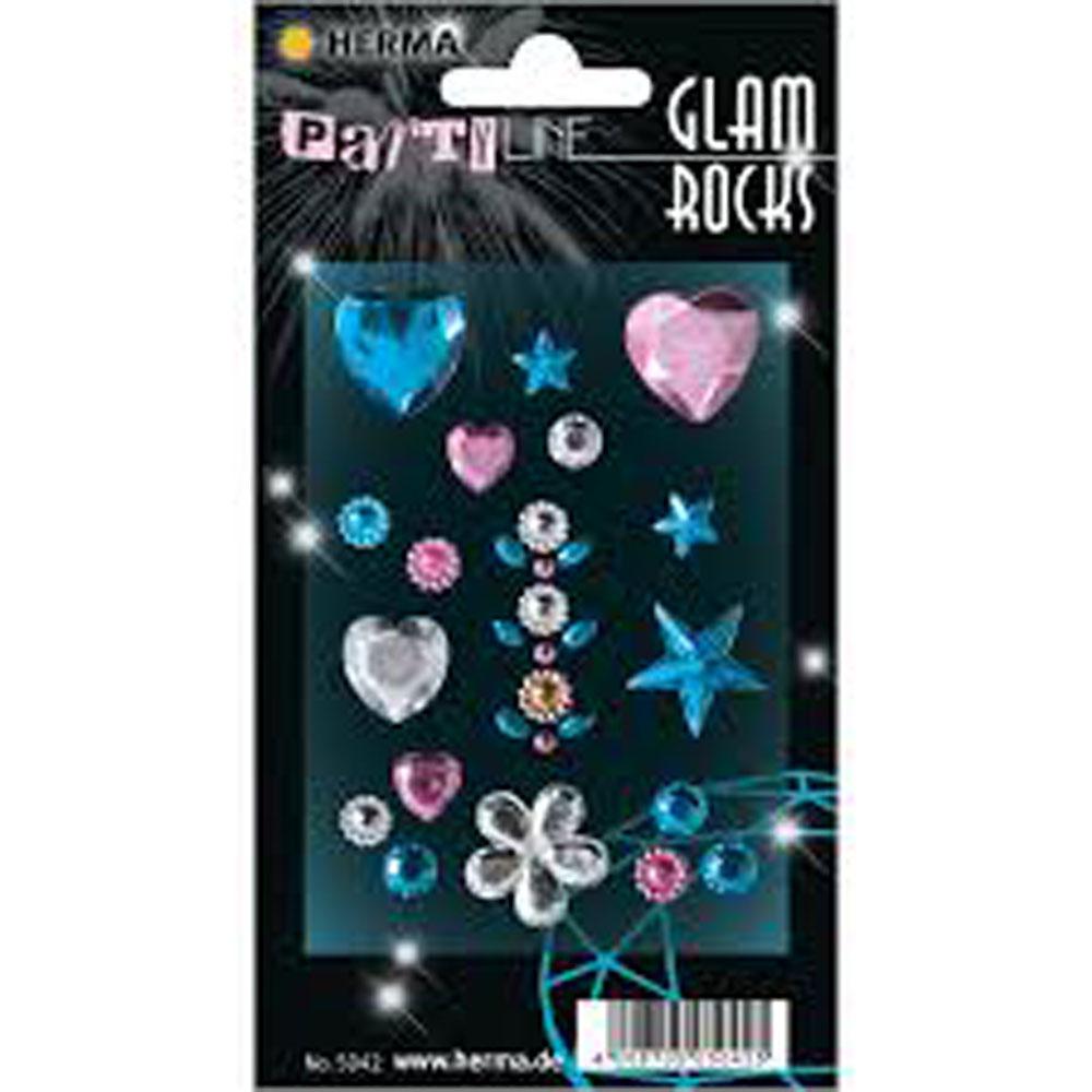 Herma Glam Rocks Sticker (Heart)