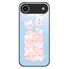 For iPhone 17 Air Case Anti Drop TPU PC Tempered Glass Pattern Printing Phone Back Cover