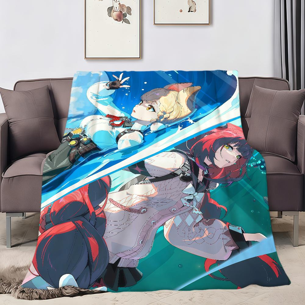 Ukinami Yuzuha Alice cp carino Zenless Zone Zero morbida calda coperta di peluche divano soggiorno animale domestico hogar camera da letto regalo casa Auto portatile