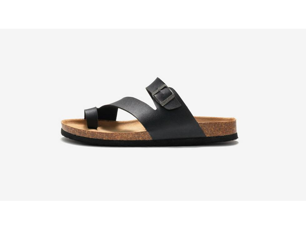 Men's Korean Style Cork Slip-On Sandals - Casual Summer Beach Flip Flops.