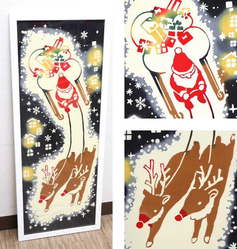 Airashika Japanese Goods Chusen Tenugui Has Christmas 33 X 90cm "Santa Come"