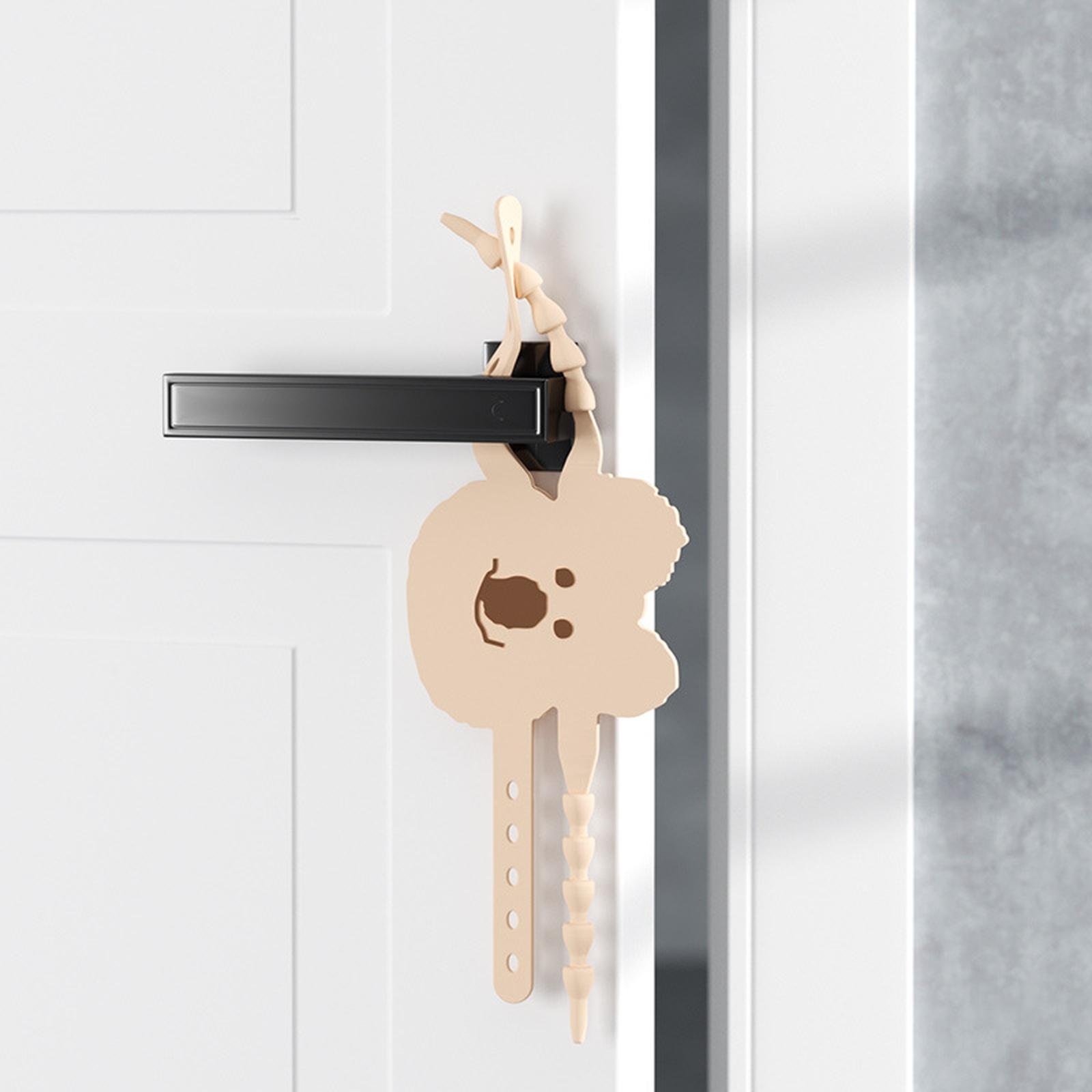 

Silicone Silent Door Mat Closing Buffer Mute Lock Sleeve -pinch Hand Lock -collision Door Clamp Pad one size бежевий